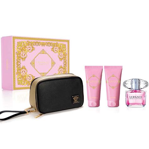 versace 3 pc bright crystal gift set|Versace Bright Crystal set price.